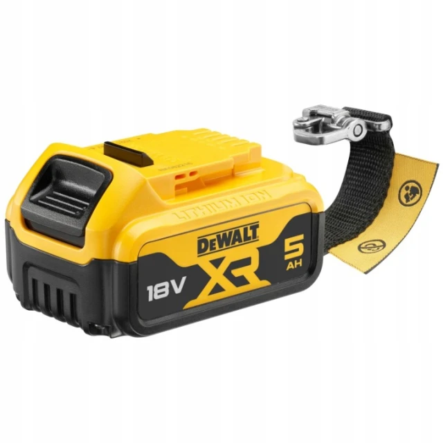 Акумулятор DeWALT 18V XR 5,0Ah Li-Ion зі шнуром безпеки (DCB184LR)