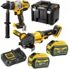 Шуруповерт DeWALT DCD999 + Кутова шліфмашина DCG418 2x6Ah (5035048750612)
