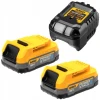 Зарядний пристрій + DeWALT 2 акумулятори 18V 1,7Ah (5035048788349)