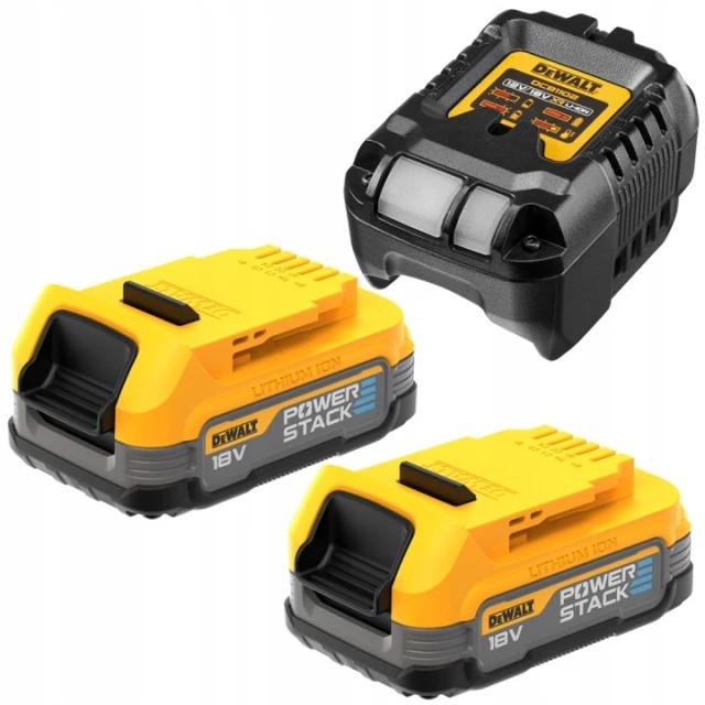 Зарядний пристрій + DeWALT 2 акумулятори 18V 1,7Ah (5035048788349)
