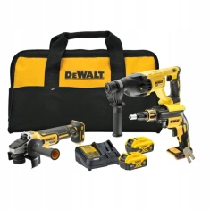 Набір кутова шліфмашина DeWALT DCG405 + молоток відбійний DCH133 + шуруповерт DCF620 2x5Ah (5035048794265)