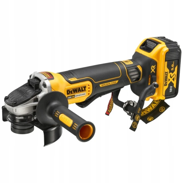 Кутова шліфмашина DeWALT 125 мм 18V 2x5Ah TSTAK (5035048797433)