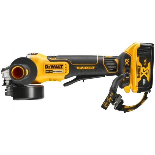 Кутова шліфмашина DeWALT 125 мм 18V 2x5Ah TSTAK (5035048797433)