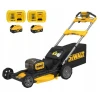 Газонокосарка акумуляторна DeWALT 2×18 В 2×8 Ач з приводом безщіткова (DCMWSP156W2)
