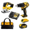 Шуруповерт DeWALT DCD709 + Пила лобзикова DCS334 18V 4Ah+2Ah у сумці
