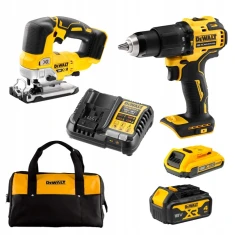 Шуруповерт DeWALT DCD709 + Пила лобзикова DCS334 18V 4Ah+2Ah в сумке