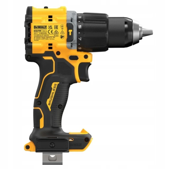 Шуруповерт ударний DeWALT 18V 74Nm BRUSH TSTAK без акумулятора (DCD799NT-XJ)