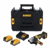 Кутова шліфмашина DeWALT 125 мм 18V 2x3,5Ah TSTAK Brushless з опорною плитою (DCG404S2T-QW)