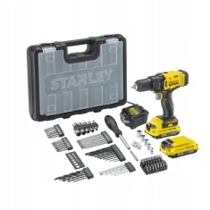 Шуруповерт FATMAX Stanley V20 18V 50Nm 2x2Ah з аксесуарами (SFMCD700D2A-QW)