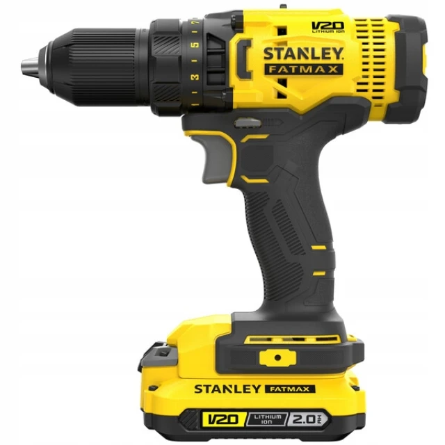 Шуруповёрт FATMAX Stanley V20 18V 50Nm 2x2Ah с аксессуарами (SFMCD700D2A-QW)