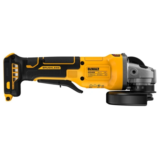 Кутова шліфмашина DeWALT 125 мм 18В безщіткова (DCG408N-XJ)