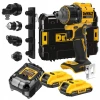 Шуруповерт DeWALT 18В 73Nm безщіткові 2x2Ah з кейсом змінні головки (DCD803D2T-QW)