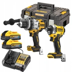 Набор Вертикальная дрель DeWALT DCD1007 + Гайковерт ударный DCF860 2x5Ah (DCK2200H2T-QW)