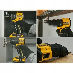 Шуруповерт DeWALT 18В 73Nm безщіткові 1x4Ah з кейсом змінні головки (DCD803M1T-QW)