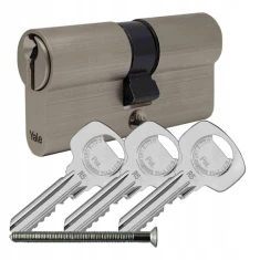 Циліндр замка Assa Abloy 30/45 мм латунь сатинована Y500 Yale (10-0552-3045-00-2211)