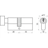 Циліндр замка з ручкою Assa Abloy 35/30 Y500 Yale Сатин (10-0553-3035-CK-2211)