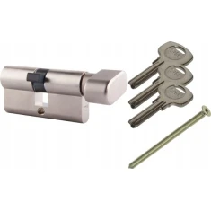Циліндр замка з ручкою Assa Abloy 40/35 атласний Yale Y500 (10-0553-3540-CK-2211)