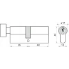 Циліндр замка з ручкою Assa Abloy 40/35 атласний Yale Y500 (10-0553-3540-CK-2211)
