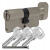 Циліндр замка з ручкою Assa Abloy 65/35 Satin Yale (10-0553-3565-CK-2211)