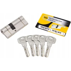 Циліндр замка Assa Abloy 30/50 нікель ATEST KL. 6D Yale 2100 (10-2100-3050-D5-1201)