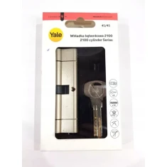 Циліндр замка Assa Abloy 45/45 Nickel Yale 2100 KL6D ATEST (10-2100-4545-D5-1201)