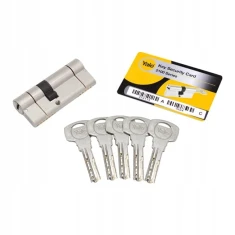 Циліндр замка Assa Abloy 35/55 ATEST KL. 6D Nickel Yale (10-2100-3555-D5-1201)