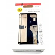 Циліндр замка з ручкою Assa Abloy 45/45 ATEST клас 6D нікель Yale 2100 (10-2100-4545-CK-1201)