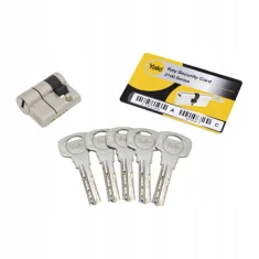 Циліндр замка Assa Abloy 30/10 нікель Yale 2100 Maximum Security (Yale 2100 30/10 Maximum Security)