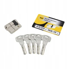 Циліндр замка Assa Abloy 35/10 ATEST KL. 6D Nickel 2100 Yale (Yale 2100 35/10 Maximum Security)