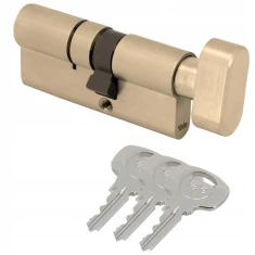 Циліндр замка з ручкою Assa Abloy 55/35 латунь Y500 Yale (10-0553-3555-CK-0211)