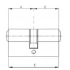 Циліндр замка Assa Abloy 30/40 Black Y500 (10-0552-3040-00-5611)