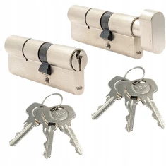 Набір Assa Abloy 2 циліндри 30/50 + G30/50 + 6 ключів Y500 Satin (10-05KA-5030-06-2212)