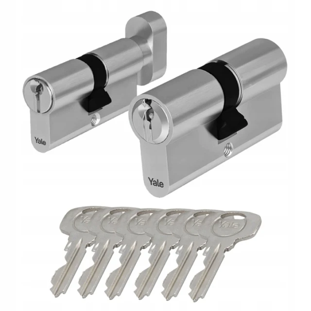 Набір Assa Abloy 2 циліндри замка 40/40 + G40/40 6 класс сатин Y500 (10-05KA-4040-06-2212)