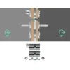 Набір Assa Abloy 2 циліндри замка 30/35 + G30/35 6 ключів Black (10-05KA-3530-06-5612)