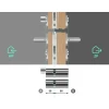 Набір Assa Abloy 2 циліндри замка 35/55 + G55/35 6 класс Black Y500 (10-05KA-3555-06-5612)