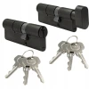 Набір Assa Abloy 2 циліндри замка 40/45 + G40/45 6 класс Black Y500 (10-05KA-4540-06-5612)