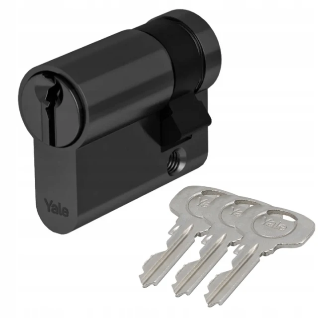 Циліндр замка Assa Abloy 75/10 Black Y500 Yale (10-0551-0075-00-5611)