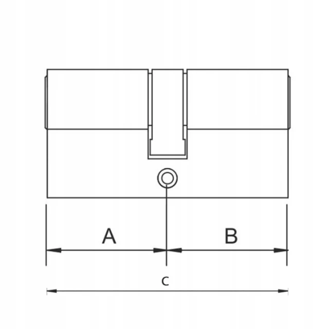 Циліндр замка Assa Abloy 27/50 Black Y500 YALE (10-0552-2750-00-5611)