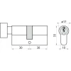 Циліндр замка з ручкою Yale Assa Abloy Y500 30/30 Black (10-0553-3030-CK-5611)