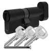 Циліндр замка з ручкою Assa Abloy 30/35 Black Yale Y500 (10-0553-3530-CK-5611)