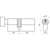 Циліндр замка з ручкою Assa Abloy 40/30 мм Black Y500 Yale (10-0553-3040-CK-5611)