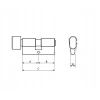 Циліндр замка з ручкою Assa Abloy 35/35 Black Y500 YALE (10-0553-3535-CK-5611)