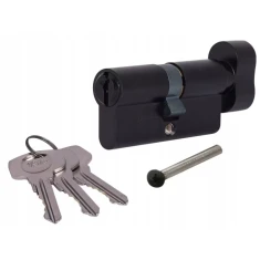 Циліндр замка з ручкою Assa Abloy 35/40 Black Y500 Yale (10-0553-4035-CK-5611)