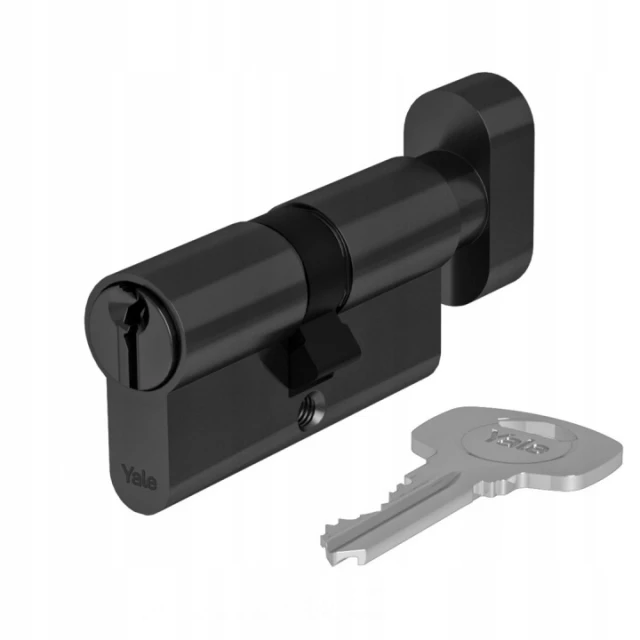 Циліндр замка з ручкою Yale 55/70 Black Y500 (10-0553-7055-CK-5611)