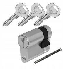 Циліндр замка Yale Assa Abloy 75/10 Satin (10-0551-0075-00-2211)