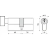 Циліндр замка з ручкою Assa Abloy 30/35 атласний Y500 Yale (10-0553-3530-CK-2211)