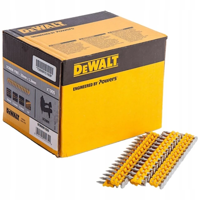 Шуруп STD DeWALT 2,6x20 на стрічці 1005 шт Yellow