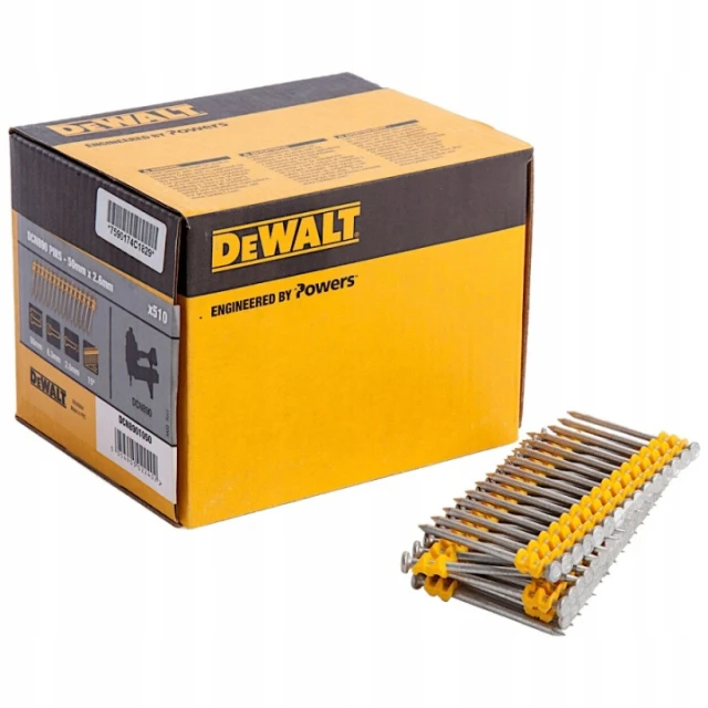 Цвях STD DeWALT 2,6x50 мм на стрічці 510 шт Yellow (DCN8901050)