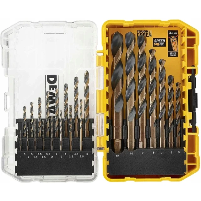 Набір свердел для металу DeWALT 23 шт Black&Gold (DT70729)
