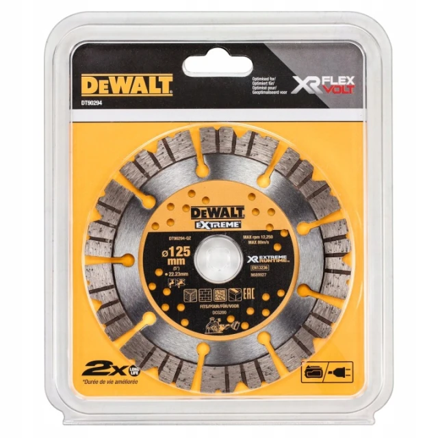 Диск алмазний сегментний DeWALT 125 мм Extreme (DT90294)